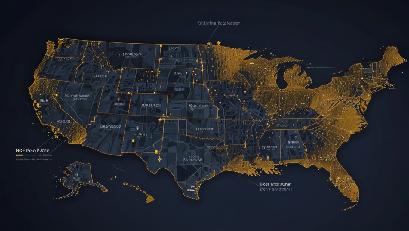 Market position quadrant map showing value proposition for federal contractors