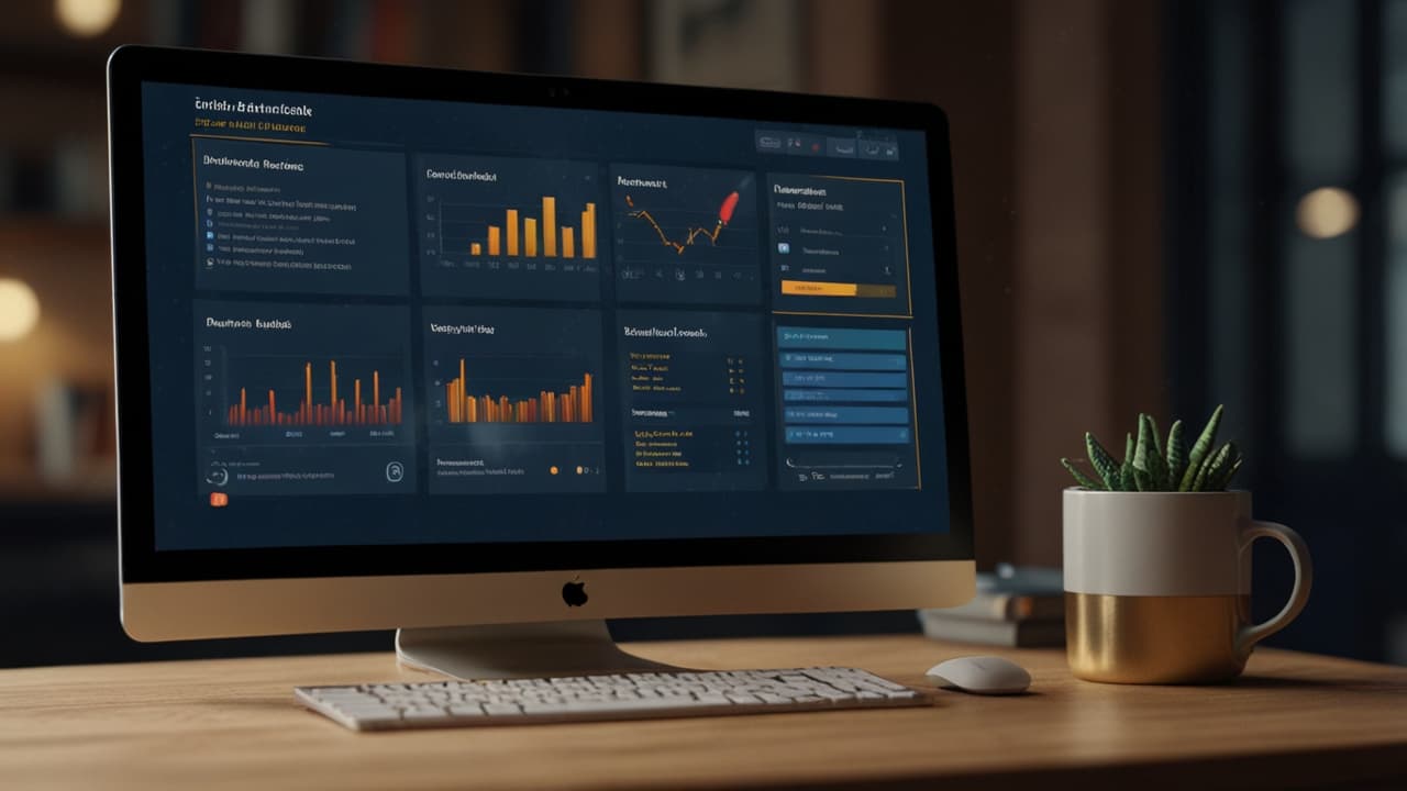 Laptop displaying federal opportunity notifications and alerts