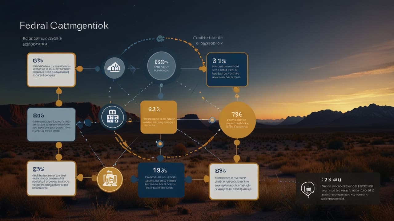 Infographic showing federal contracting process with SAM.gov as central hub