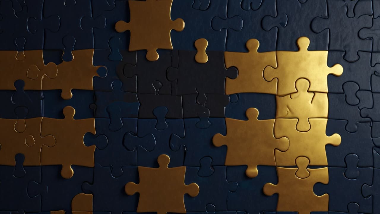 Puzzle pieces fitting together representing complementary contractor capabilities